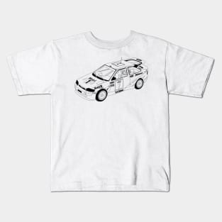 Ford Escort Black Outline Kids T-Shirt